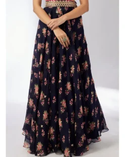 Navy Esha Lehenga Set