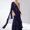 Navy Shifa Sari Set