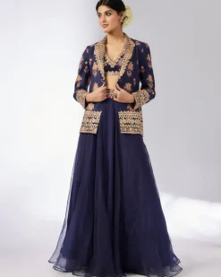 Navy Unnati Lehenga Set