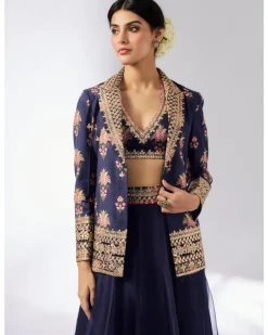 Navy Unnati Lehenga Set