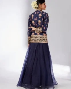 Navy Unnati Lehenga Set