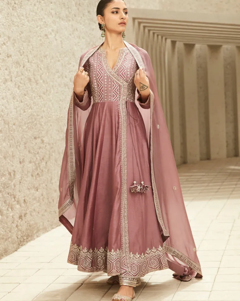 Neo-Classic Angrakha Kurta Set