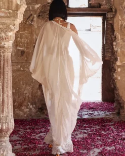 Niveda Embellished Cape Set