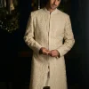 Nude Cream Dori Sherwani Set