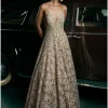 Nude Leaf Gown