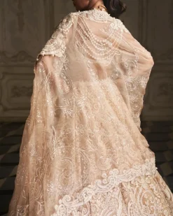 Nude Paisley Lehenga Set