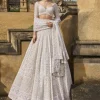 Nude Pearl With Exaggerated Tassels Lehenga Set