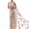 Nude Three-Dimensional Sari