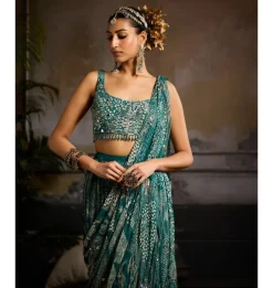 Ocean Breeze Skirt Sari Set