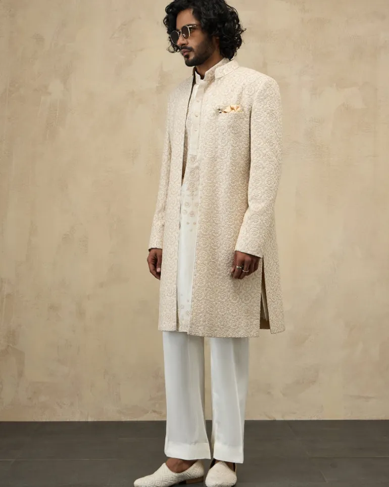 Off White Double Shaded Set