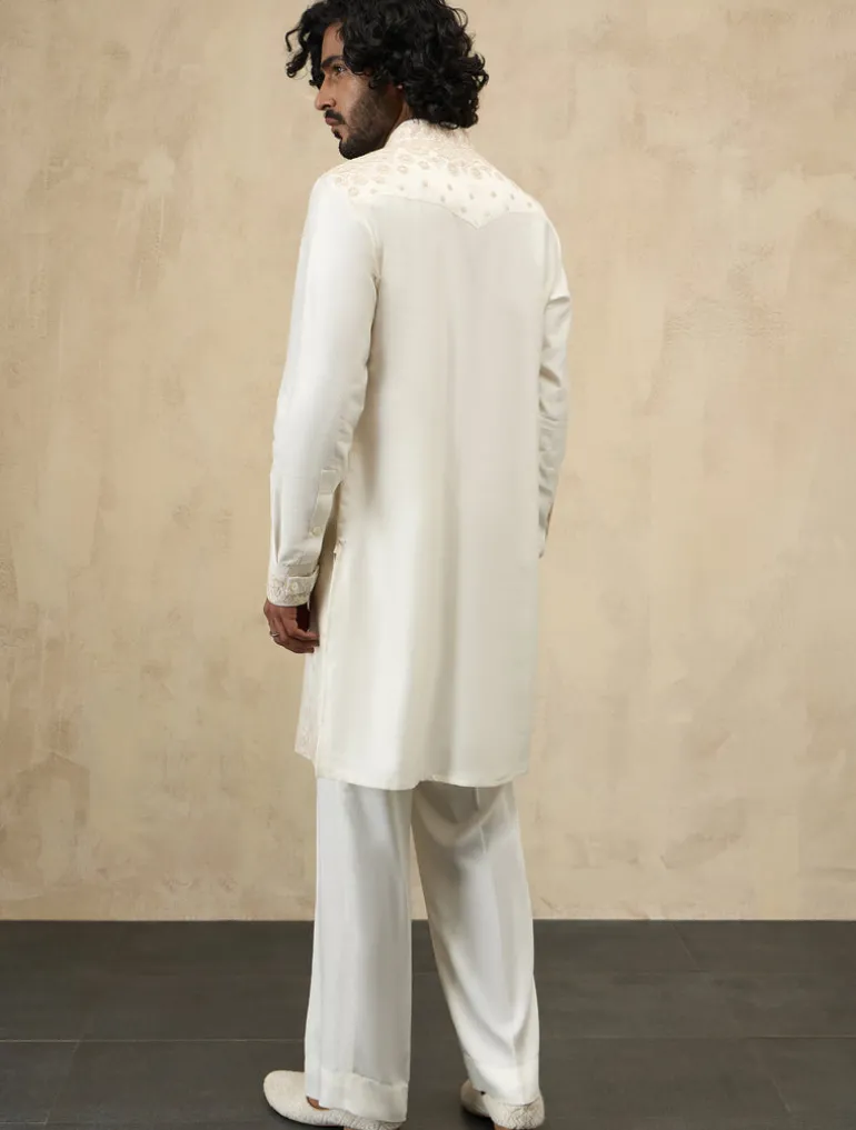 Off White Double Shaded Set