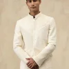 Off White Inara Bandhgala Set