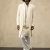 Off White Inara Jaal Luppi Button Kurta Set