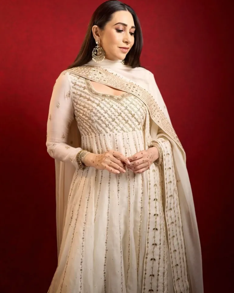 Off-White Karishma Classic Anarkali Set