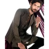Olive Green Nehru Jacket Set