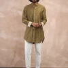 Olive Inara Motif Foe & Sb Kurta Set