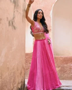 Ombré Meadow Lehenga Set