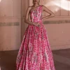 One Shoulder Rani Pink Gown