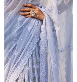 Opal Mirage Lehenga Sari Set