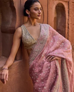 Opaline Rose Sari Set