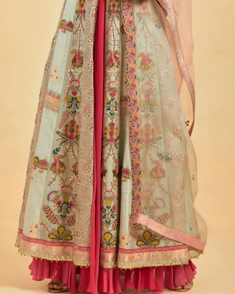 Organza Silk Anarkali Set