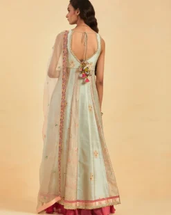 Organza Silk Anarkali Set