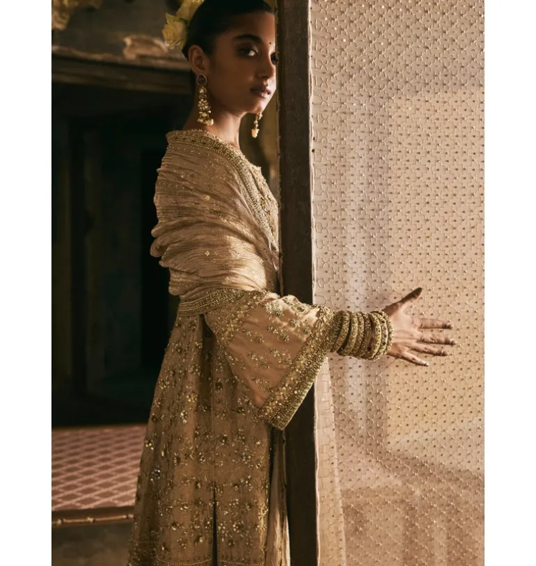 Paanch Kali Mirror Work Kurta Set