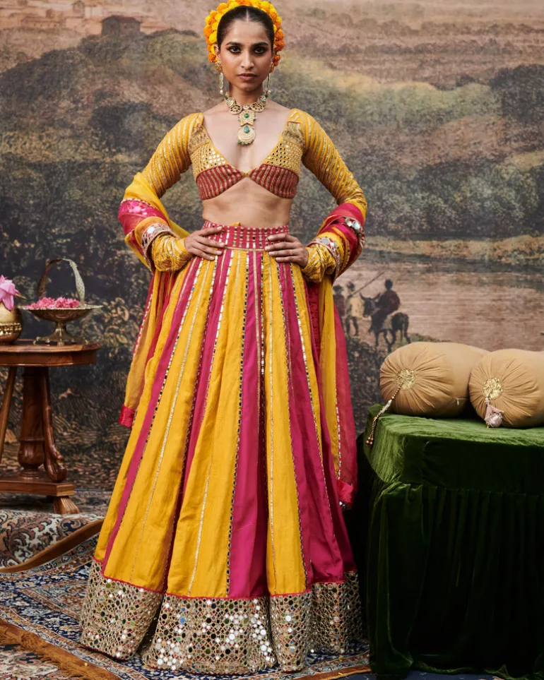 Padma Peet Lehenga Set