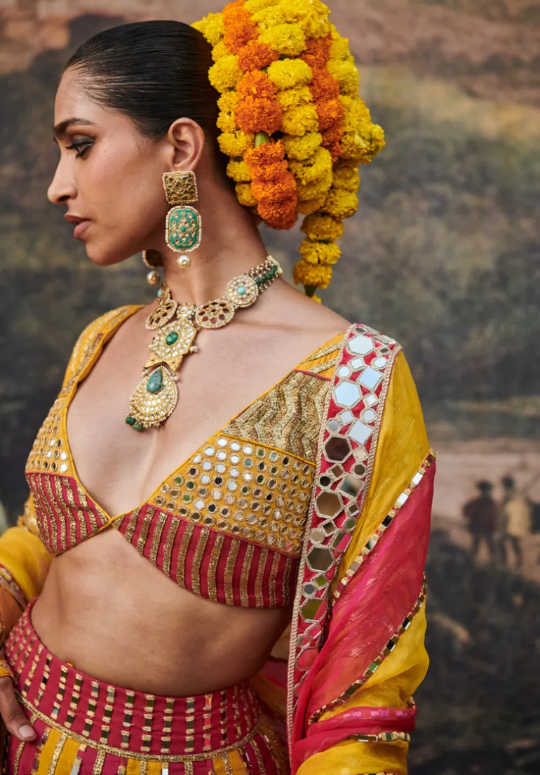Padma Peet Lehenga Set