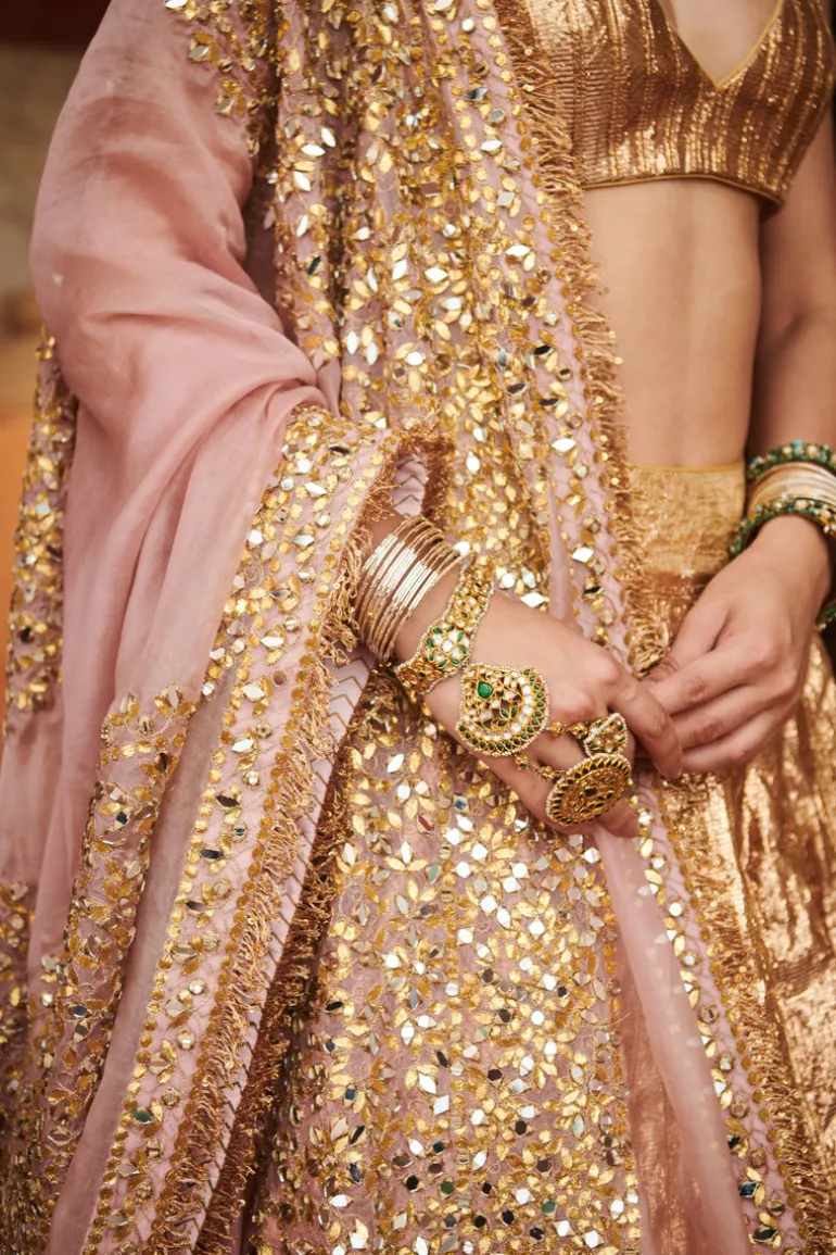 Padmasvarna Lampi Lehenga Set