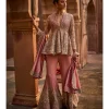 Paroo Embroidered Peplum Sharara Set