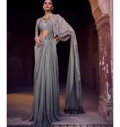 Parul Pre-Draped Sari Set