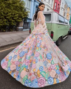 Pastel Floral Lehenga Set