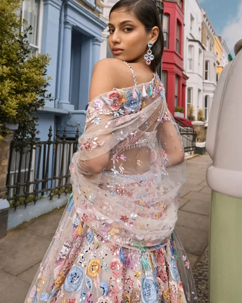 Pastel Floral Lehenga Set