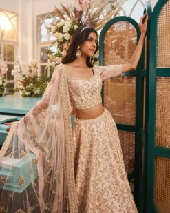 Peach Nairobi Lehenga Set