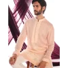 Peach Organza Kurta Set