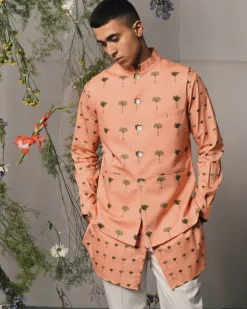 Peach Piccolo Kurta & Pajama