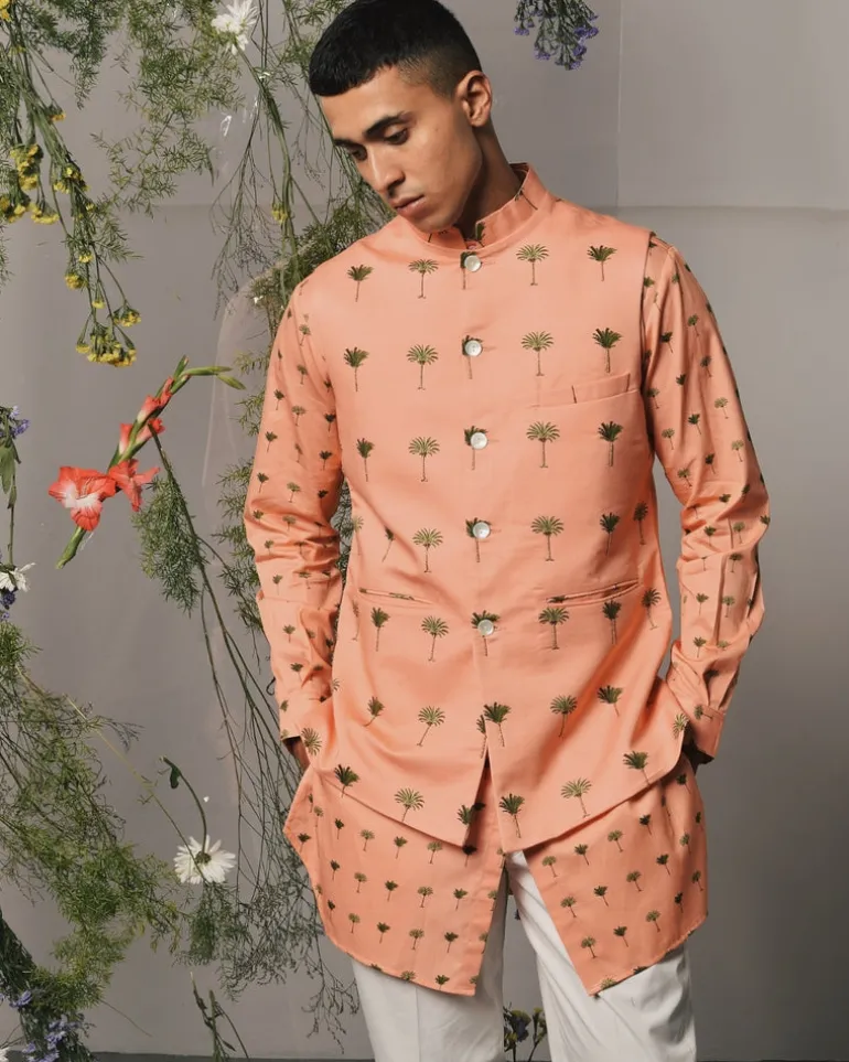 Peach Piccolo Kurta & Pajama