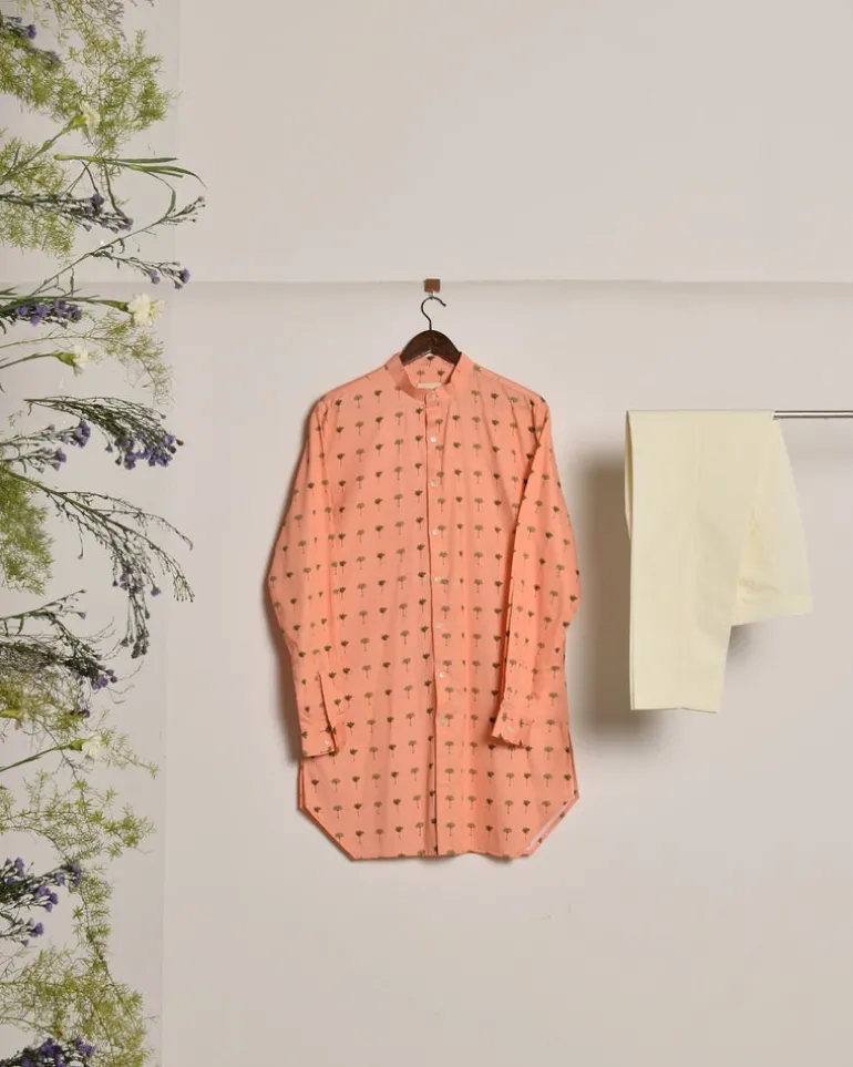 Peach Piccolo Kurta & Pajama