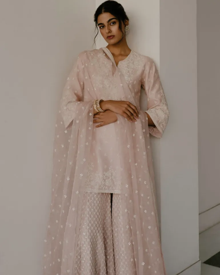 Pearl & Cutdana Gharara