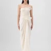 Pearl Corded Coral Gown