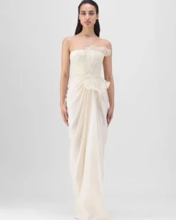 Pearl Corded Coral Gown