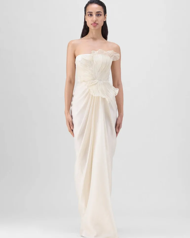 Pearl Corded Coral Gown