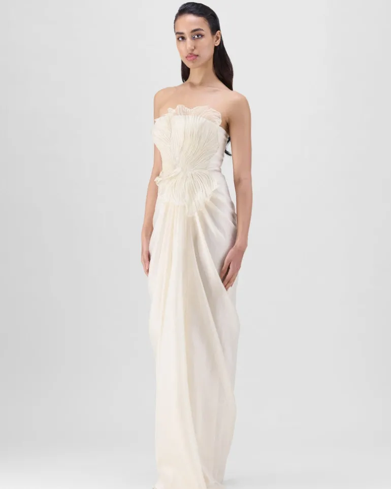 Pearl Corded Coral Gown