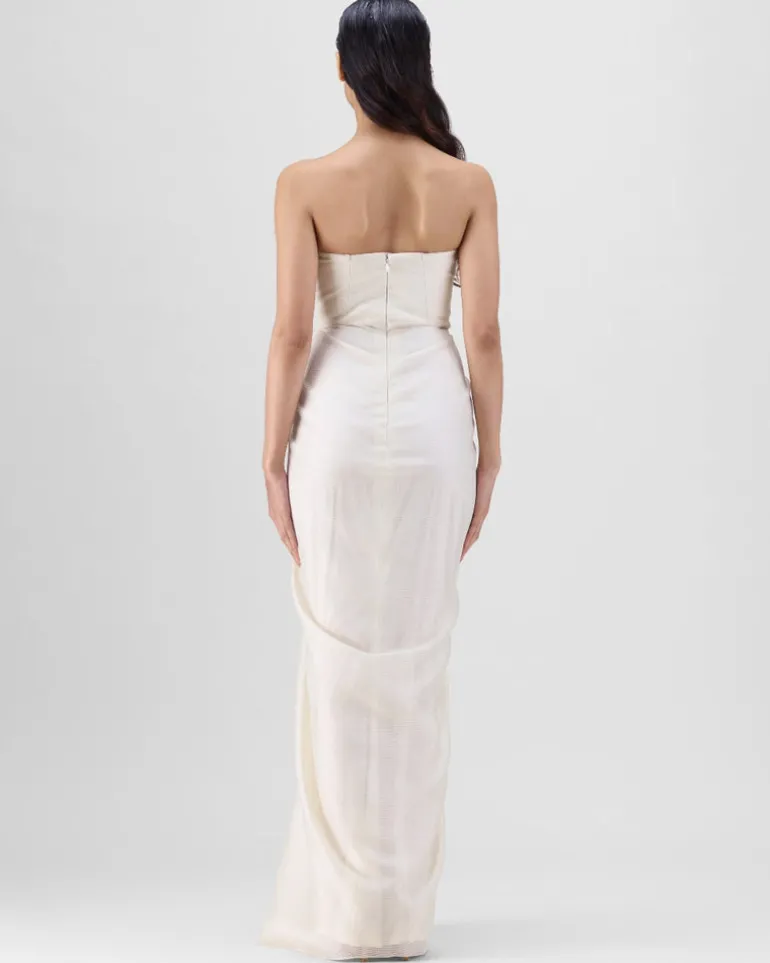Pearl Corded Coral Gown