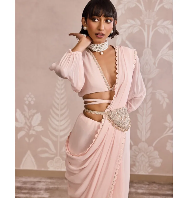 Pearl Sari Set