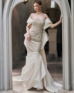 Pebble White Gown