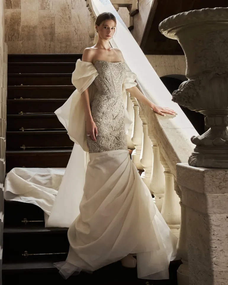 Pebble White Gown