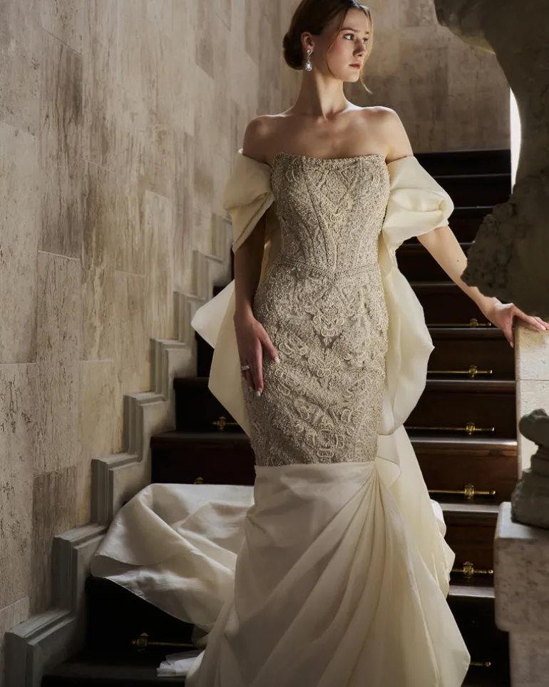 Pebble White Gown