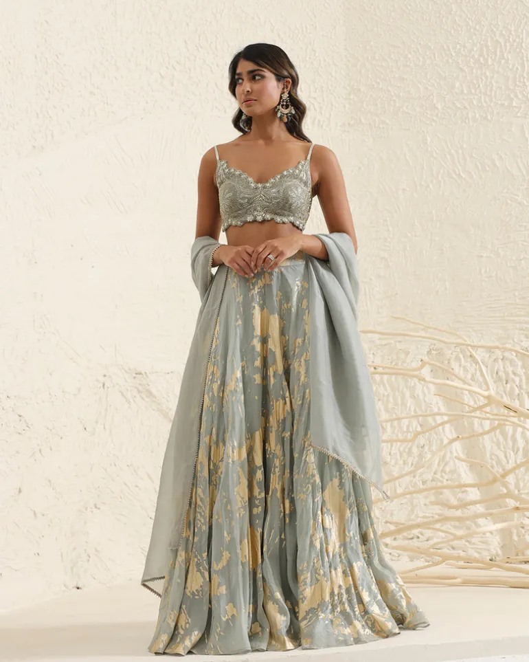 Periwinkle Lehenga Set